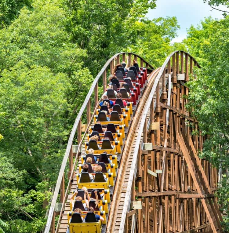 The Beast roller coaster